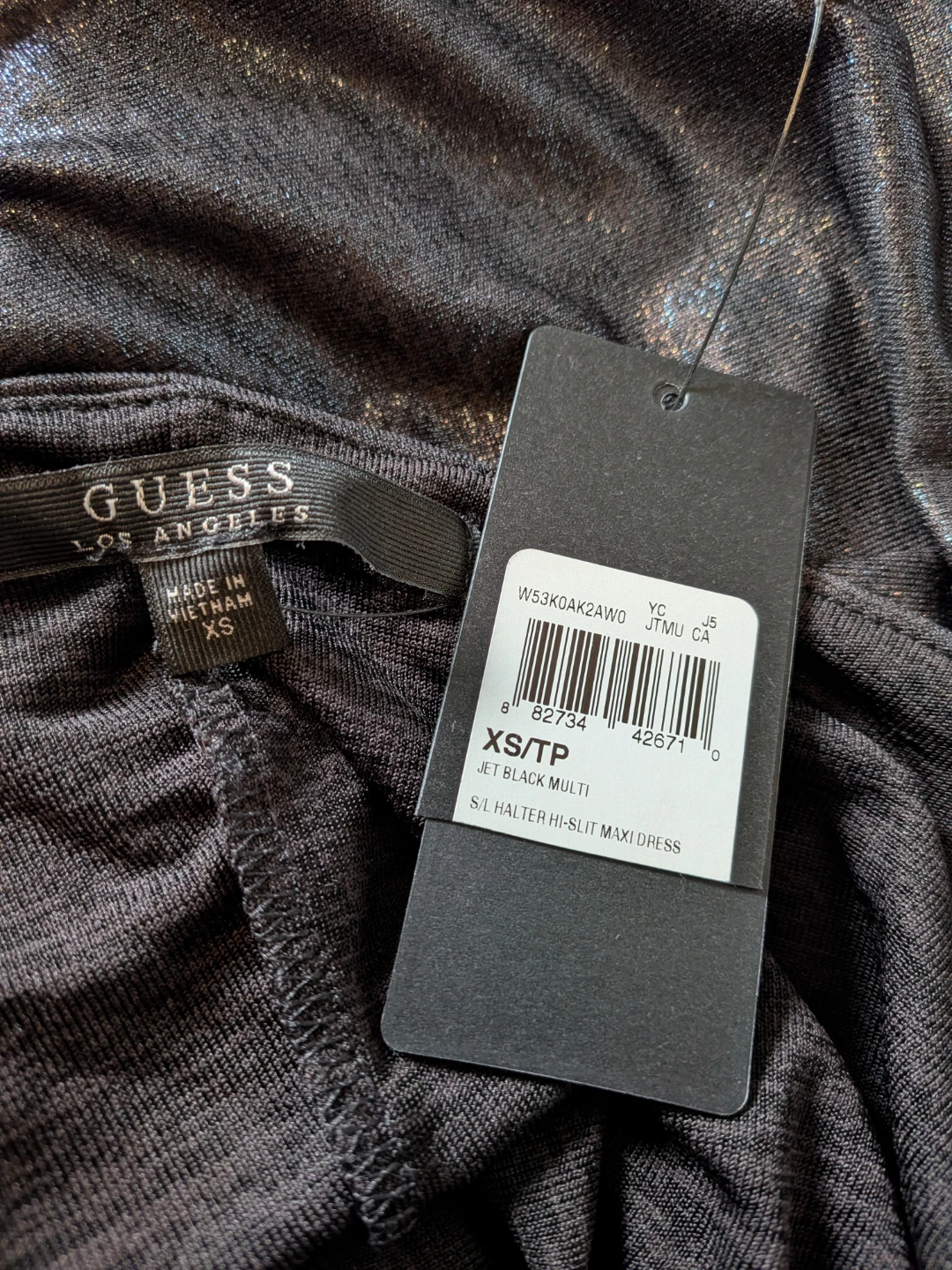 BNWT Guess halter hi-slit maxi dress - photo 3
