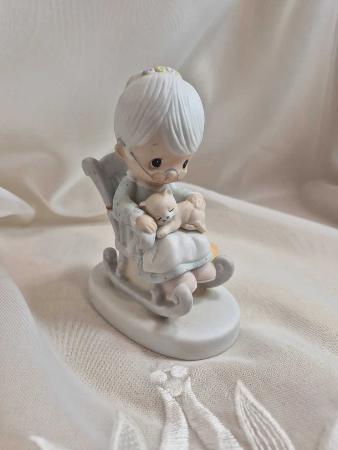 Precious Moments Figurine Jonathan & David The Purr-fect Grandma