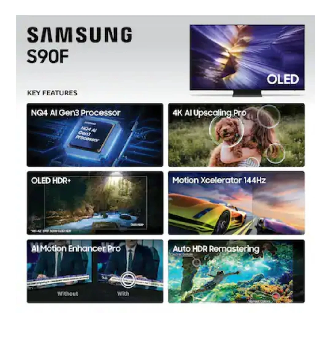 Samsung 77" S90F OLED TV " NEW " - photo 2