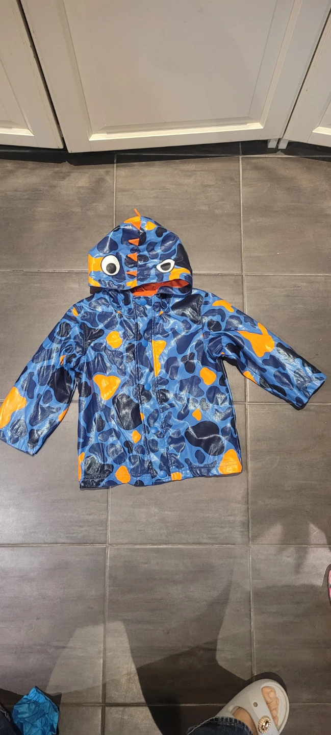 The Children's Place Dinosaur Rain Jacket & Pants - Size 3T - photo 3