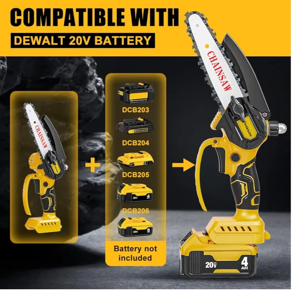 Zeeksaw 4-inch Mini Chainsaw with Accessories - photo 4