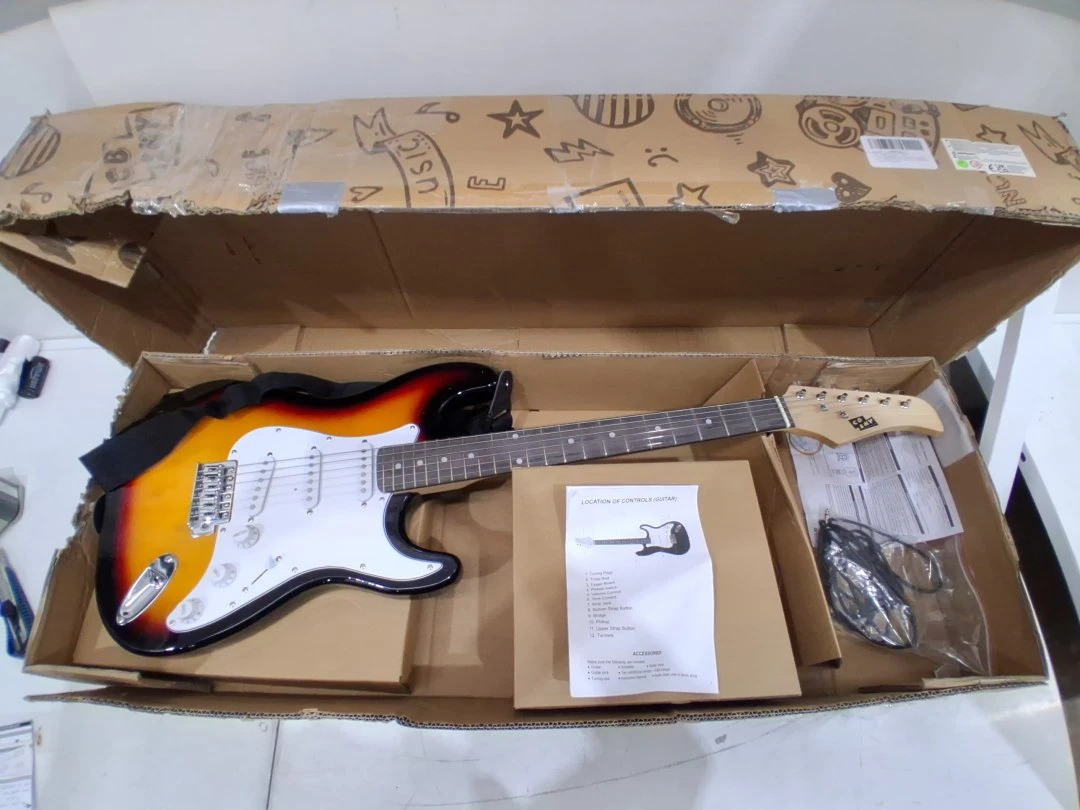 🎸 CB Sky 39-Inch Full-Size Electric Guitar – Sunburst Finish
