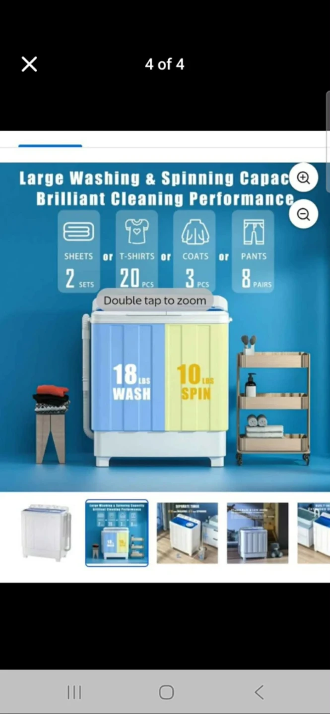 Brand new Portable Twin Tub Washing Machine+dryer - photo 3