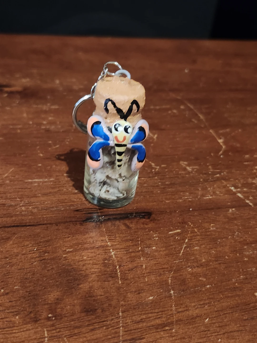 Butterfly in a Bottle Keychain