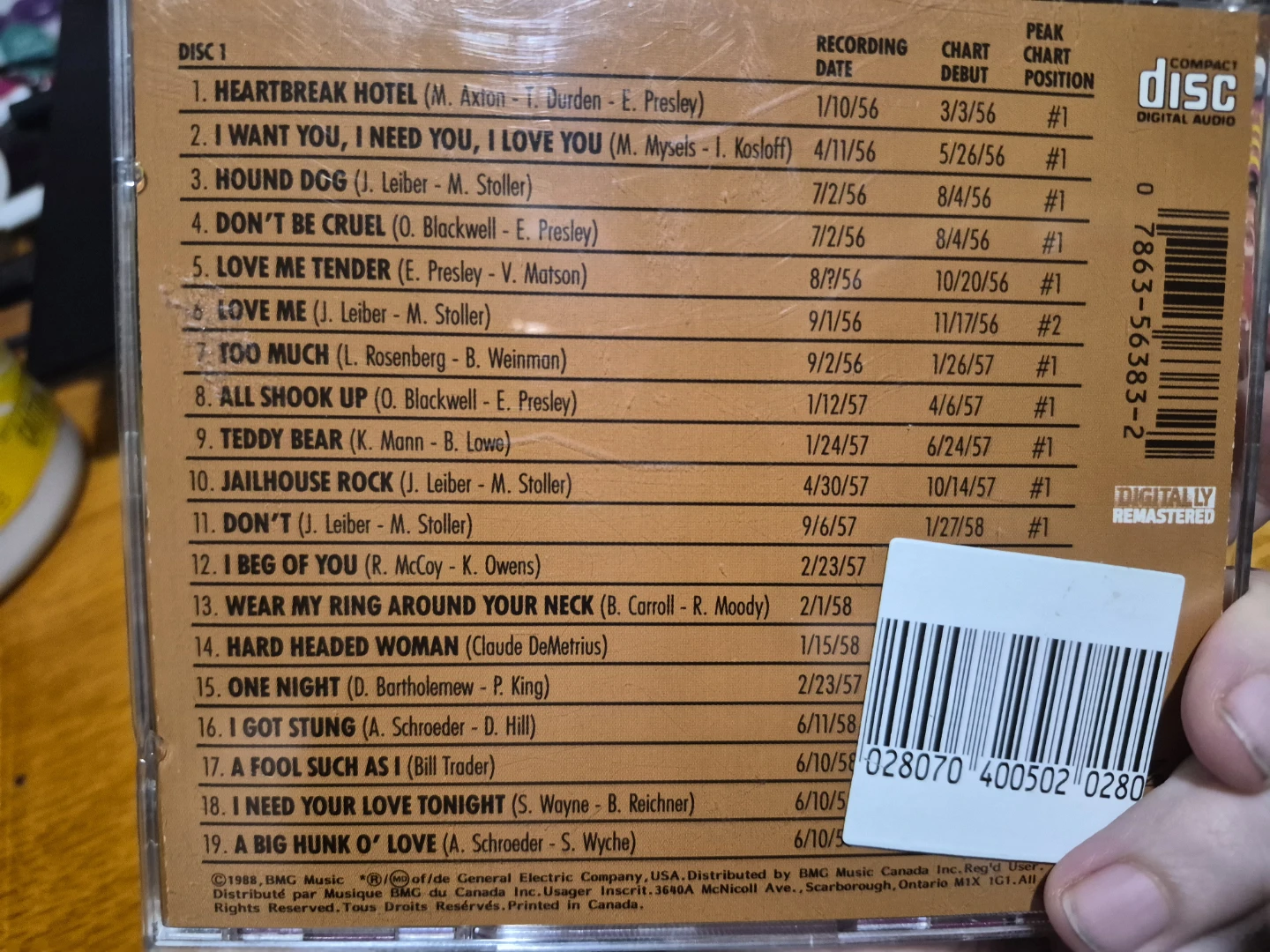 Elvis Presley Oldies & Scotty & Bill CDs - photo 4