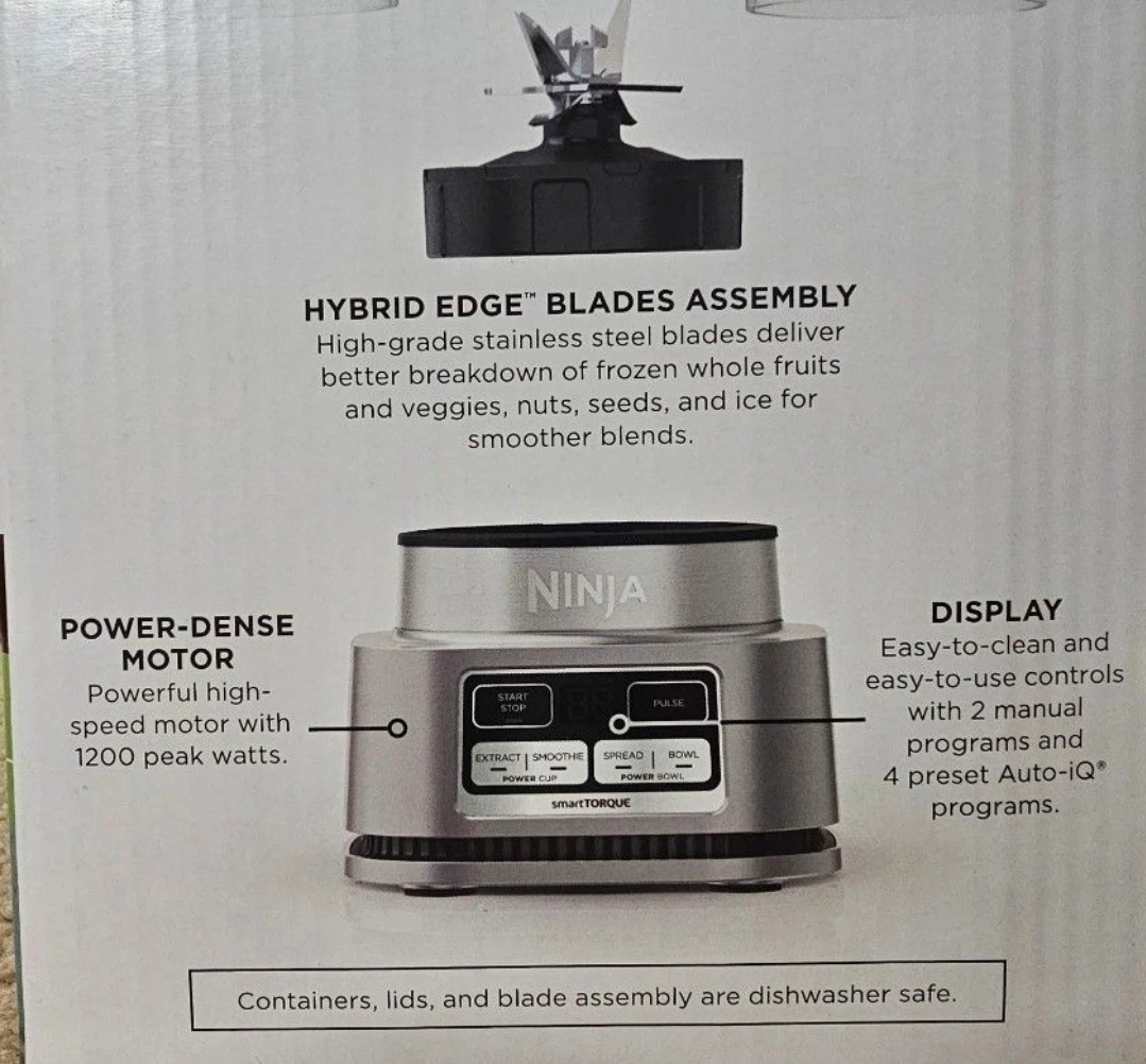 NINJA Foodi POWER NUTRI DUO Auto-iQ 1200 Peak Watts - photo 3