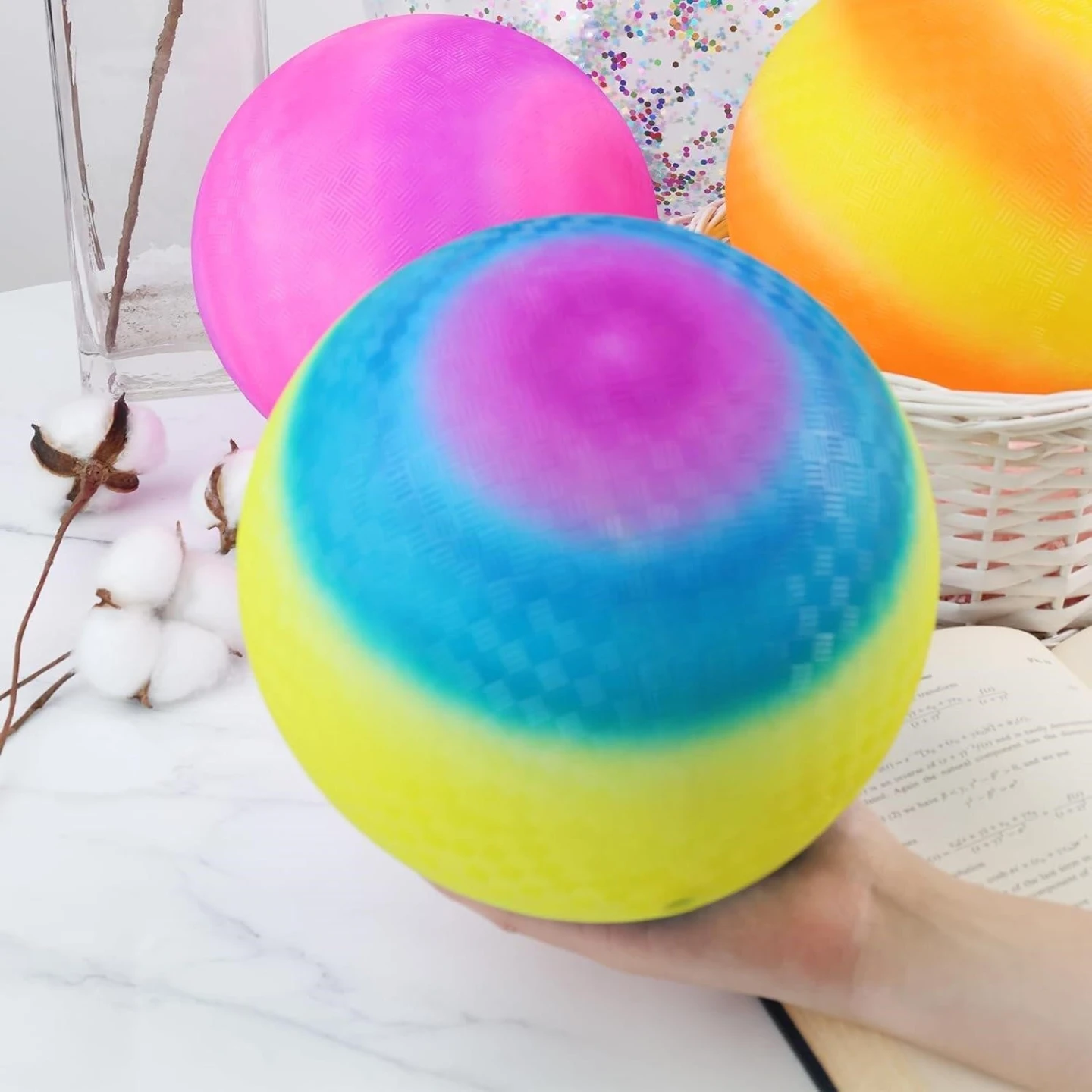 Brand New>>Rainbow Dodgeball with Pump - photo 4
