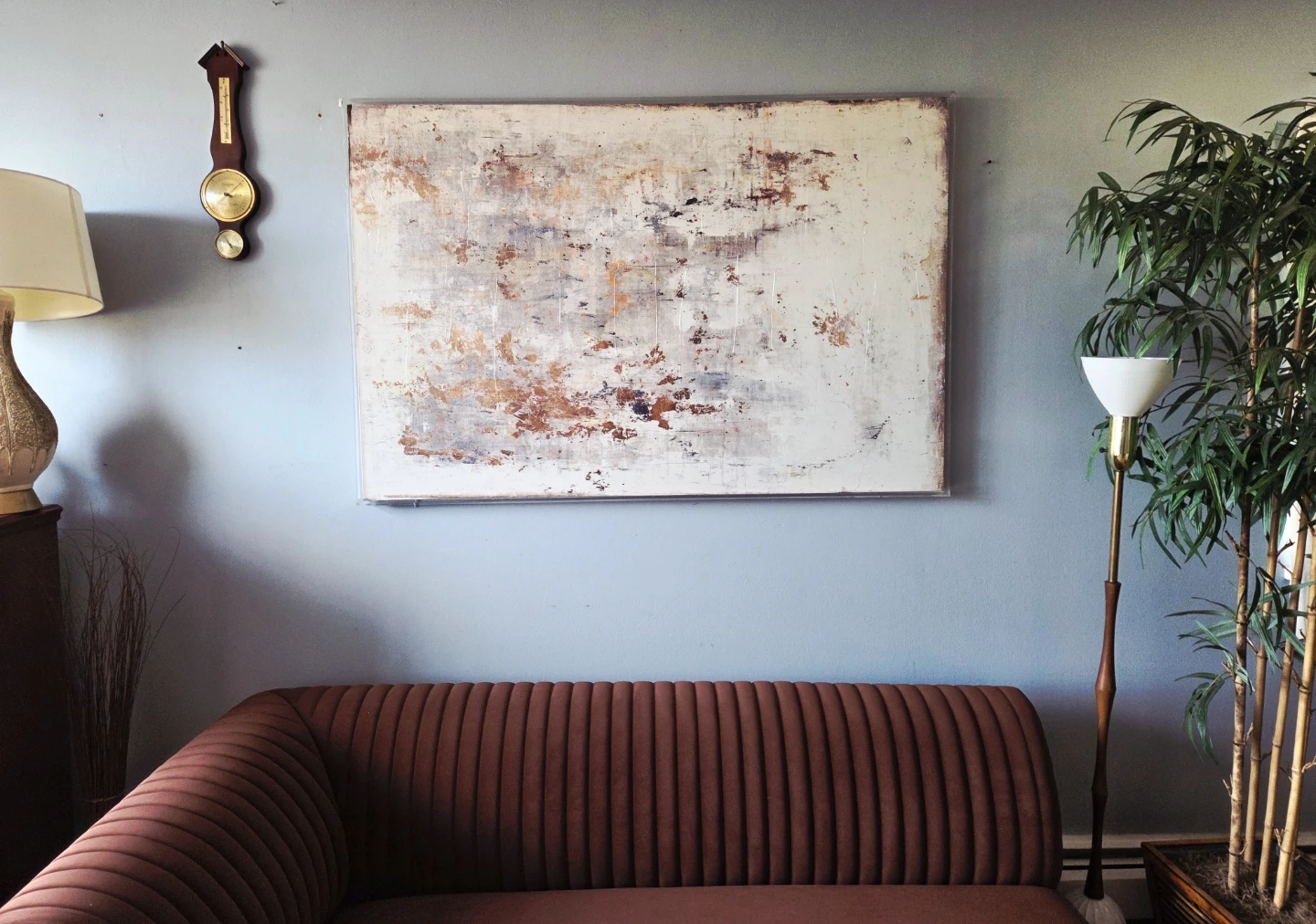 Large Modern Abstract Textured Framed Wall Art