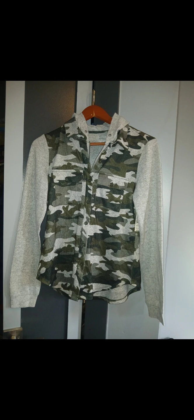 Camo Hoodie Shirt Boys 🌱