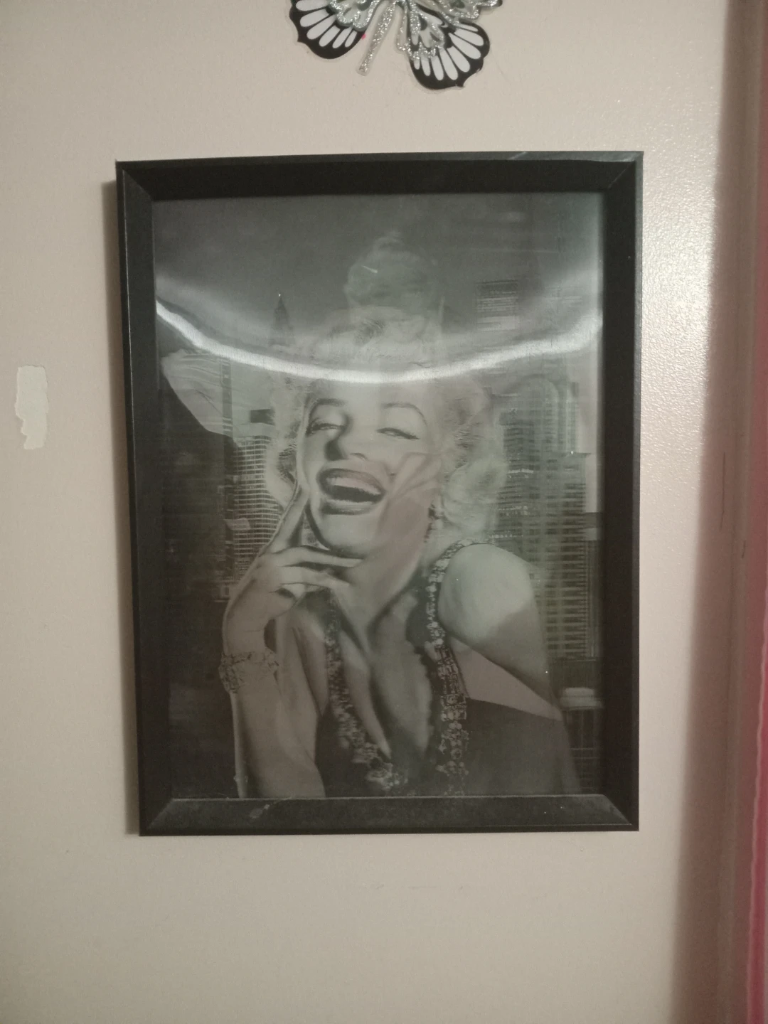 Hologram Marilyn Monroe Framed Print
