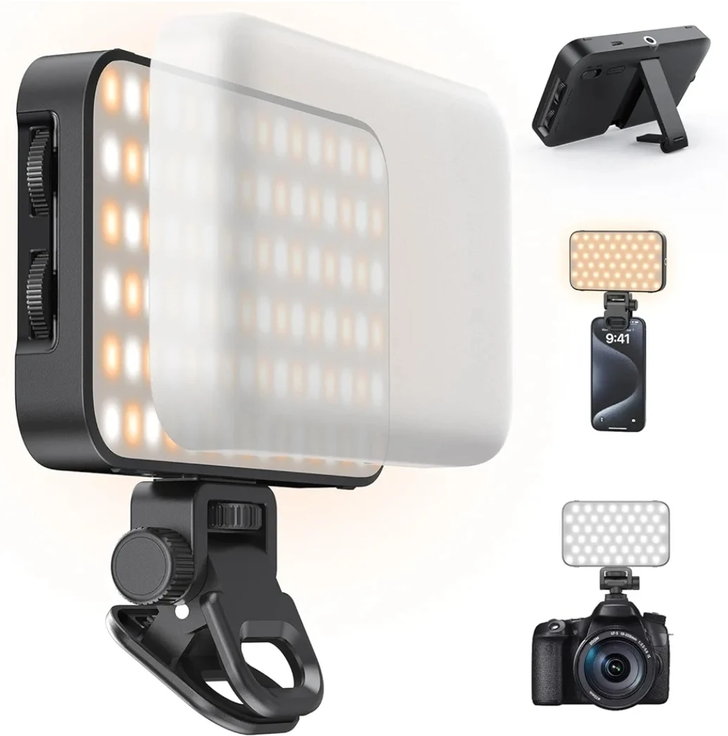 Selfie Light with Soft Diffuser & Built-in Stand