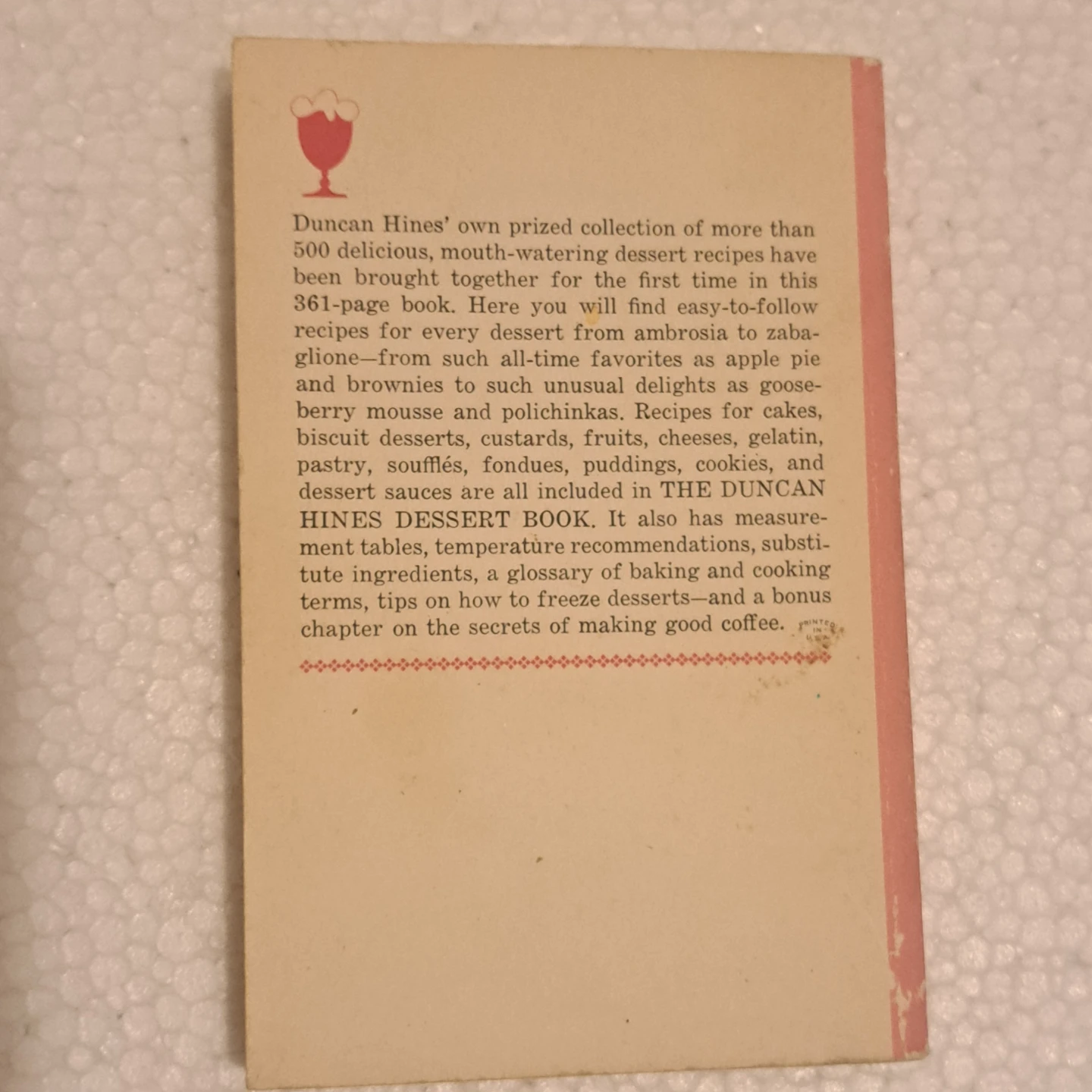 Vintage Duncan Hines Dessert Book 1966 - photo 2