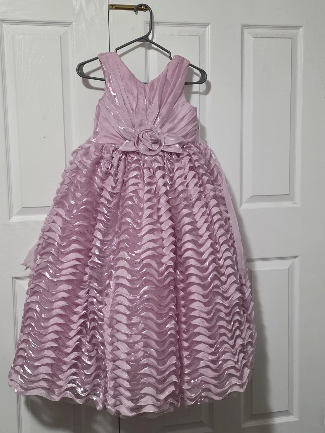Pink Flower Girl Dress
