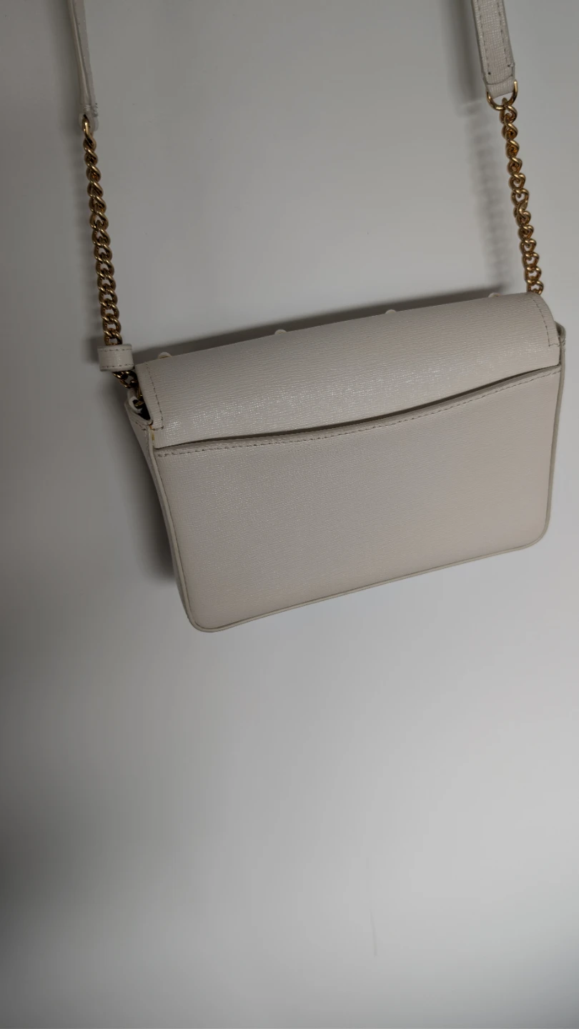 Kate Spade New York White Pearl Embellished Chain Wallet - photo 4
