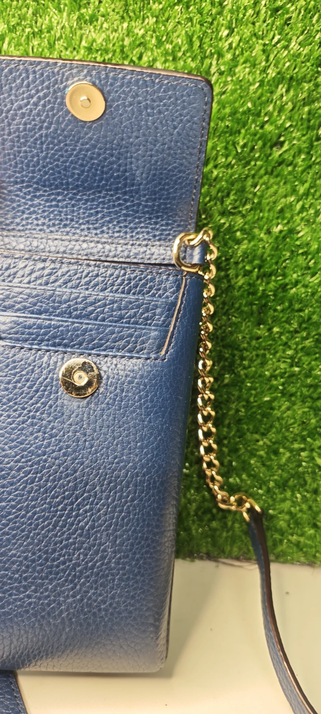 Kate Spade Blue Leather Crossbody Phone Bag - photo 2