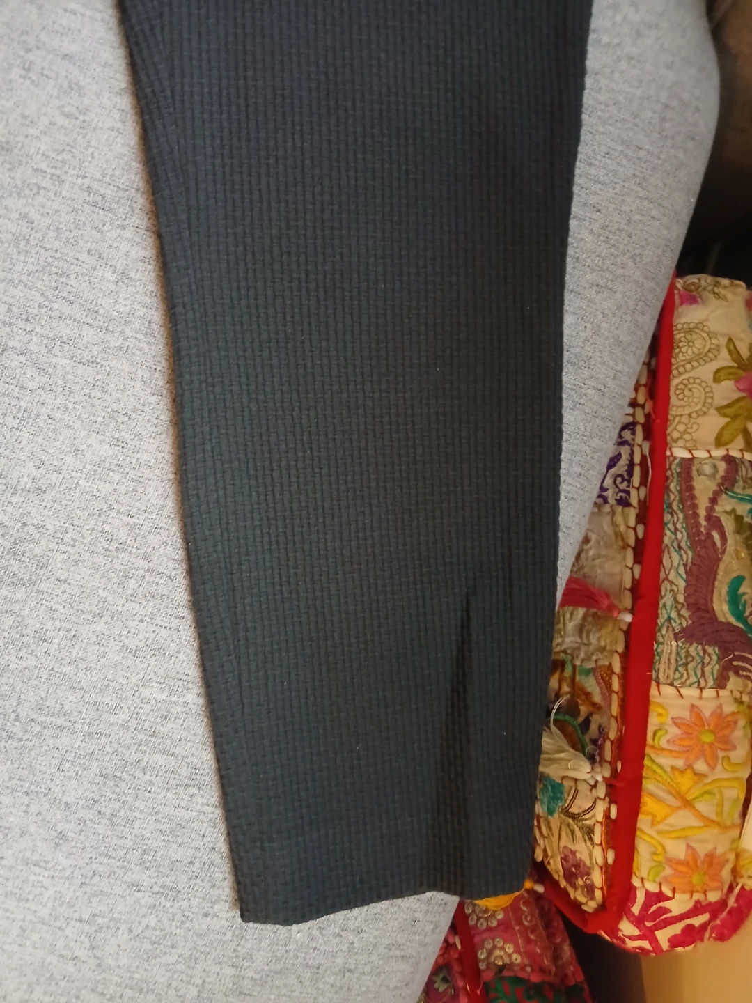 Club Monaco Black Tousers with a textured size 6 - photo 5