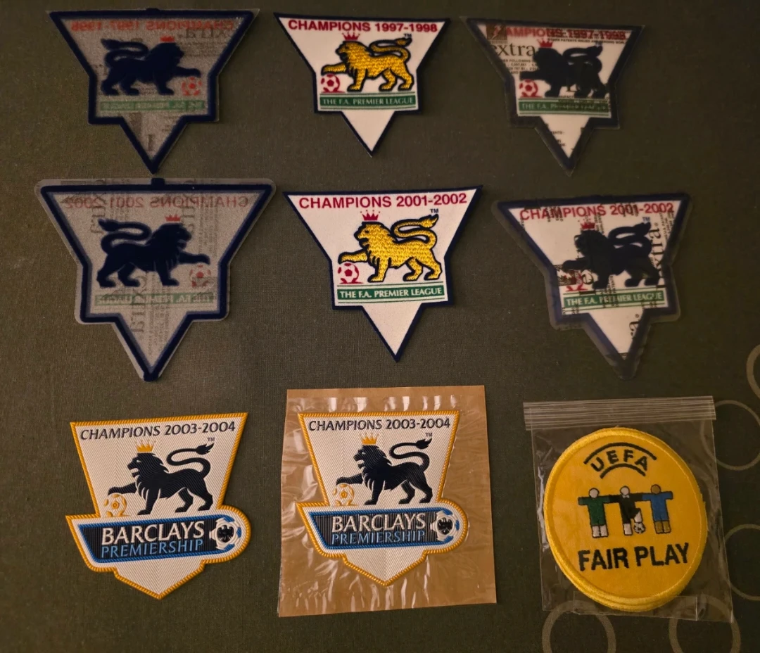 Vintage Premier League & UEFA Lextra Patches