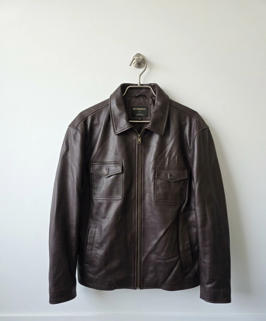 Vegan Leather Jacket XL
