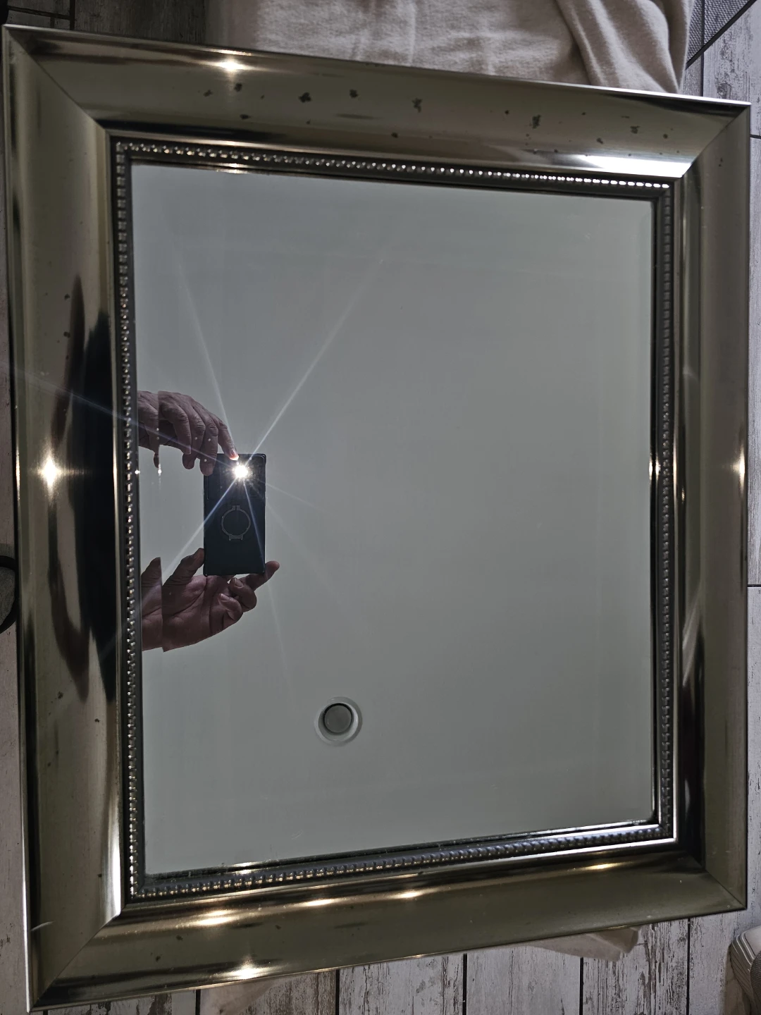 Gold Beaded Frame Mirror