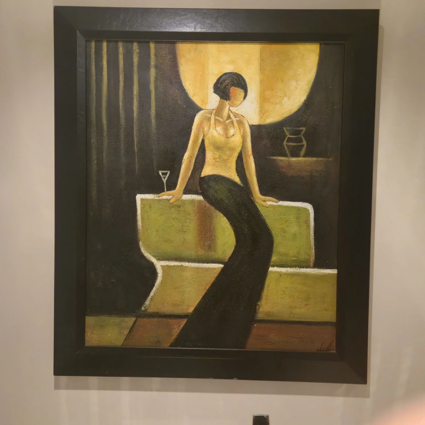 Framed Painting of a Woman