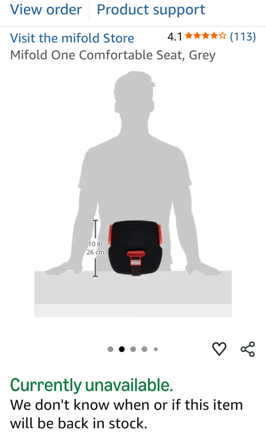 New in box - Mifold One Comfortable Booster Seat - photo 3