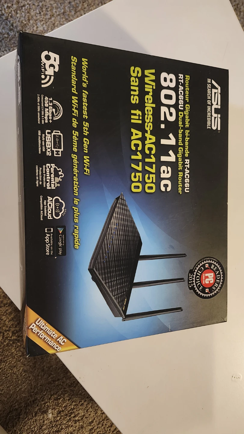 ASUS RT-AC66U Dual-Band Wireless-AC1750 Gigabit Router
