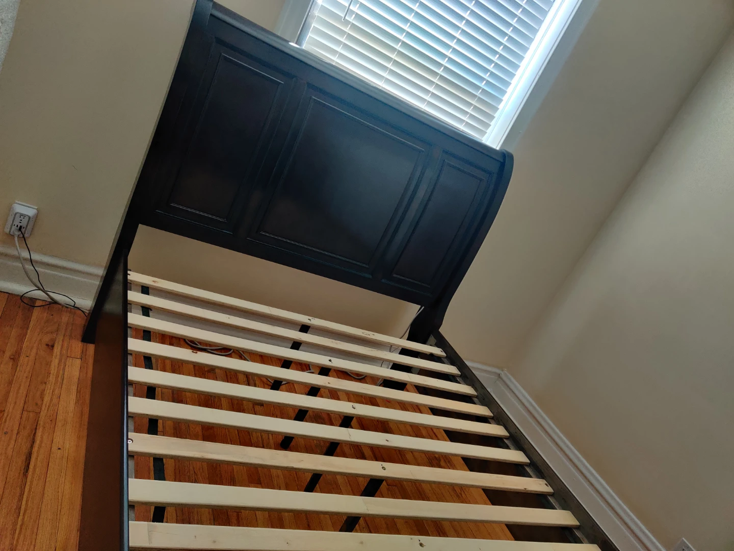Dark Brown Sleigh Bed Frame with Storage Drawers - photo 2