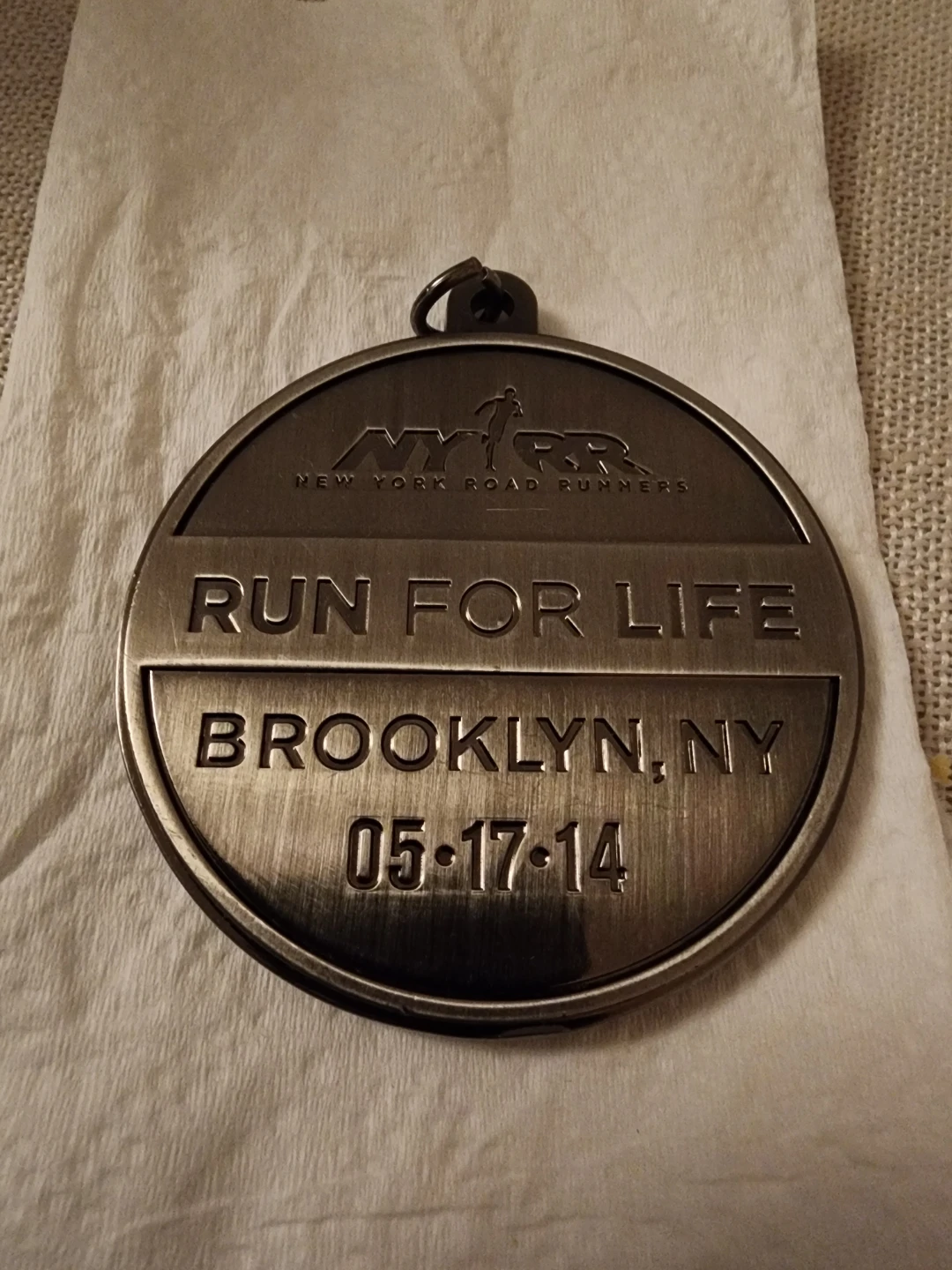 NYRR Run for Life Brooklyn Half Marathon Medal 2014 - photo 2