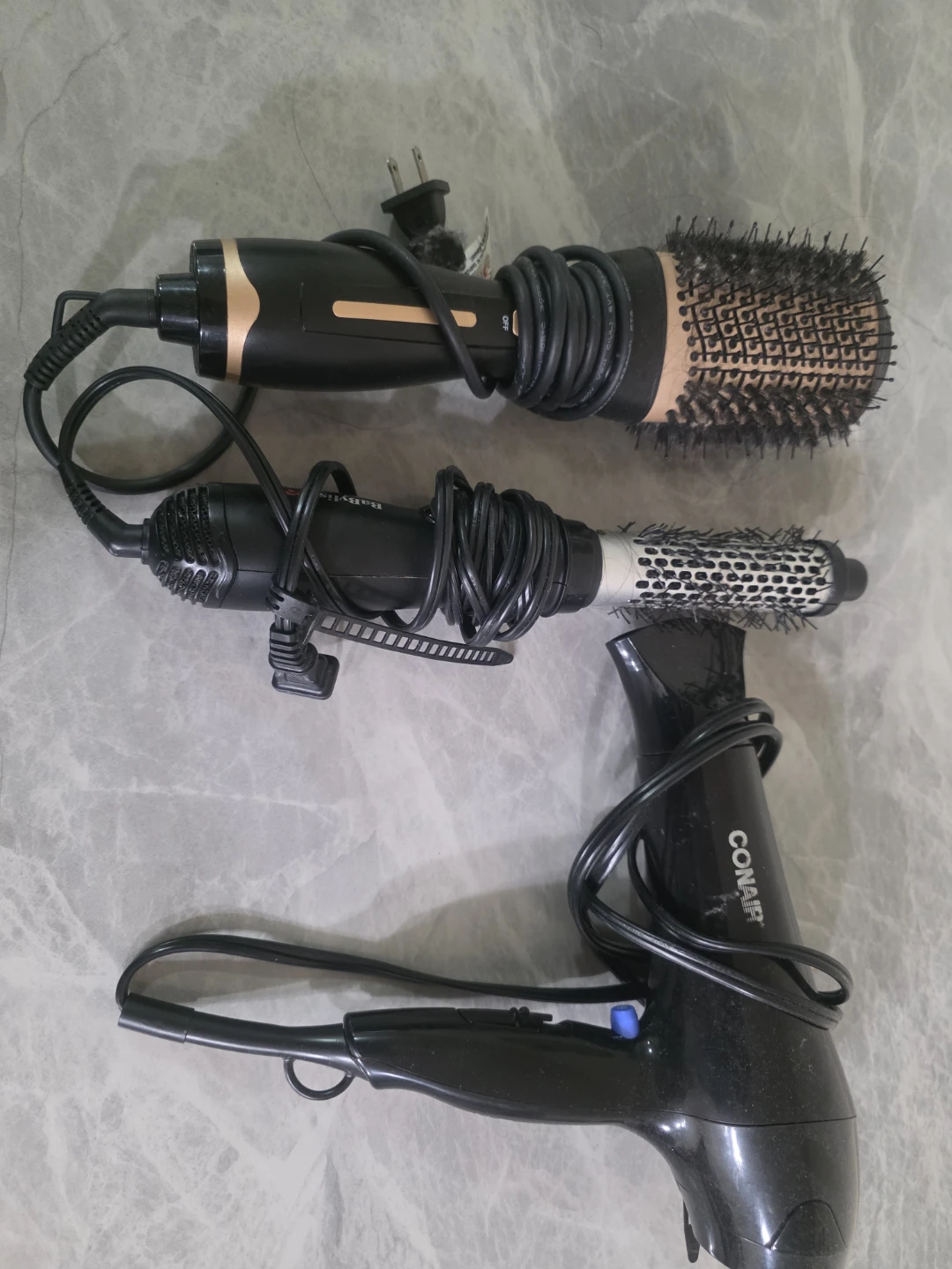 Conair Hair Dryer and 2 Styling Brushes