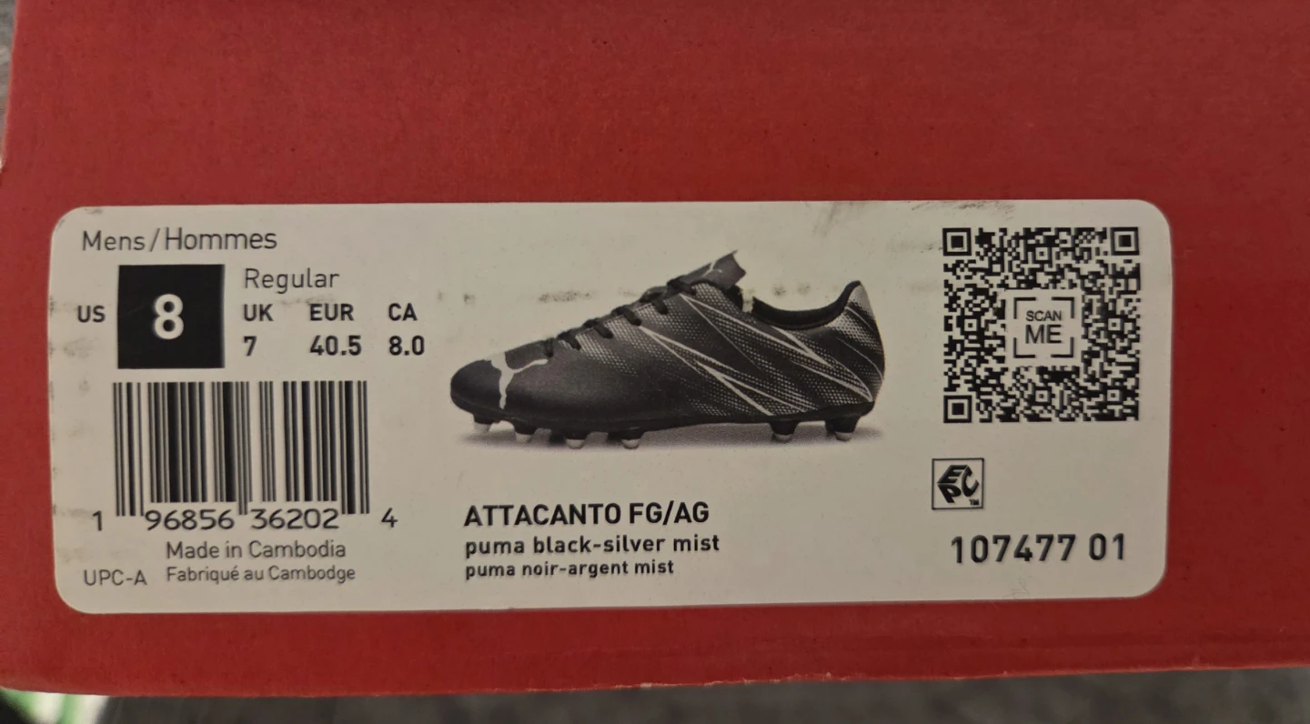 Puma ultra 5 play fg/ag Size 8 - photo 2
