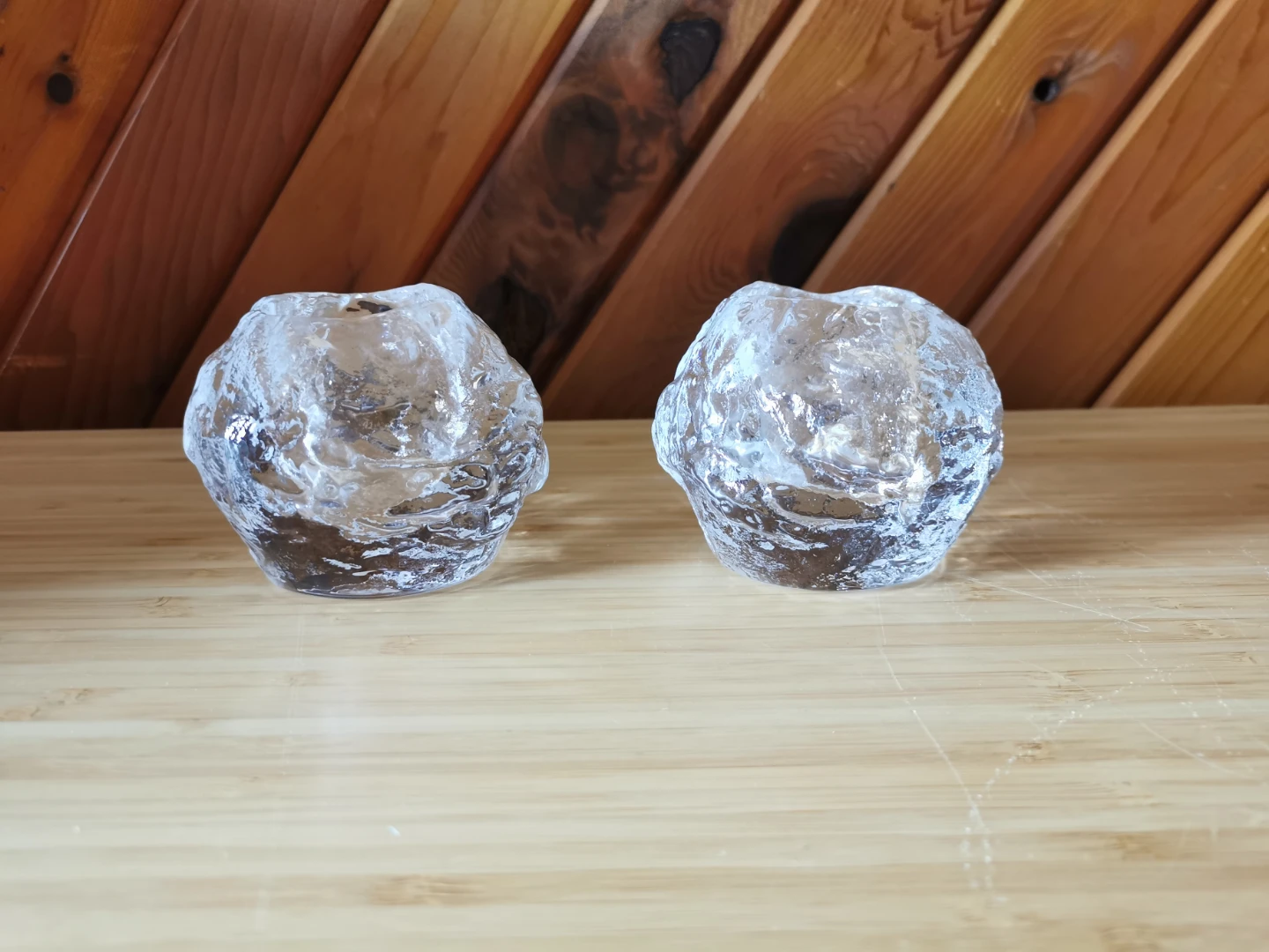 Kosta Boda Snowball Candle Holders Set of 2 – Ann Wolff Design