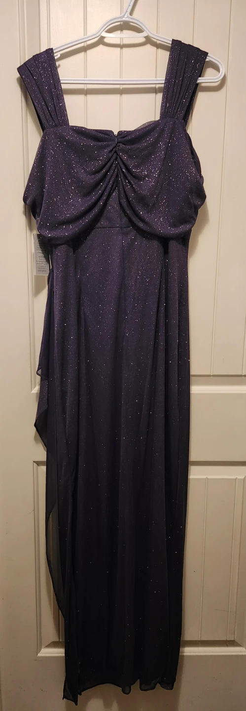 Alex Evenings Woman Purple Sparkle Formal Dress Size 14W