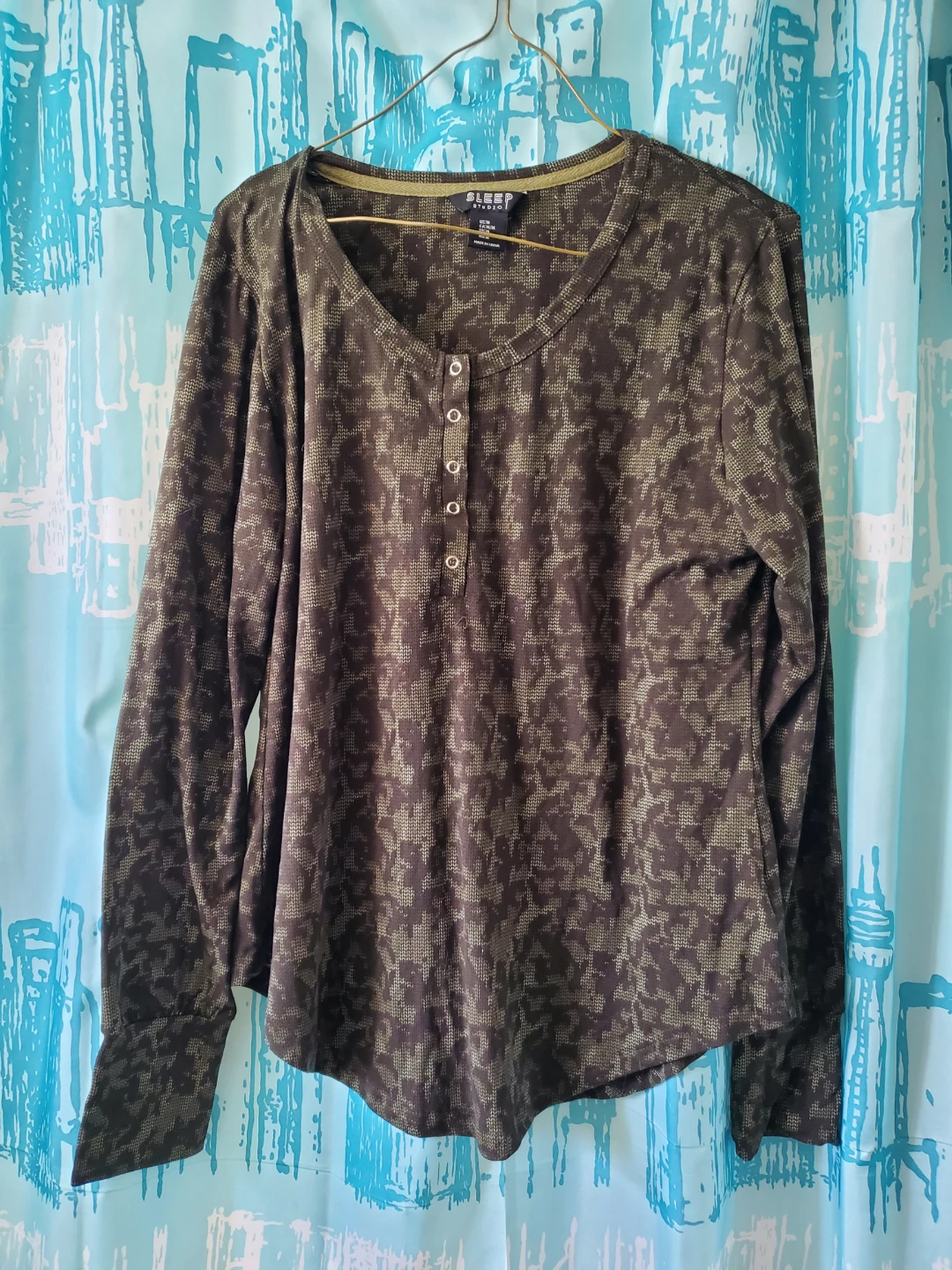Sleep Studio Henley Shirt - M - photo 2
