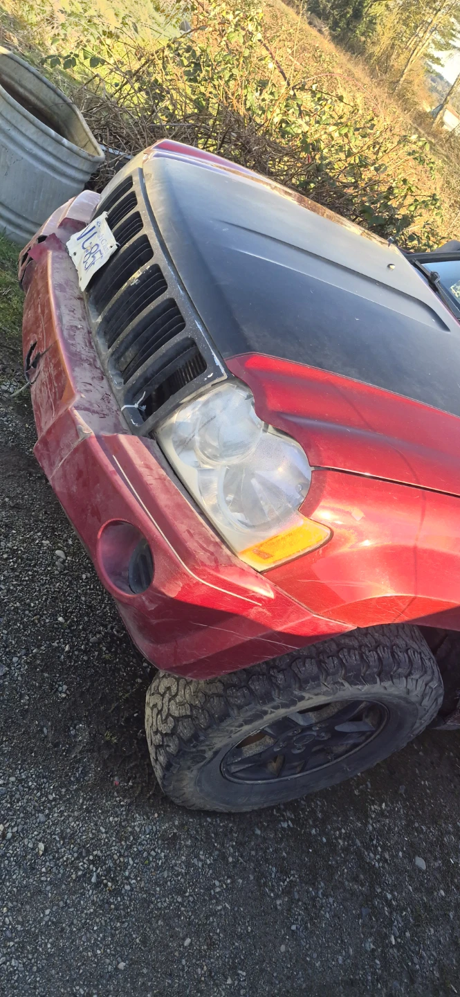 Red Jeep cherokee pair of Headlights Only For Sale