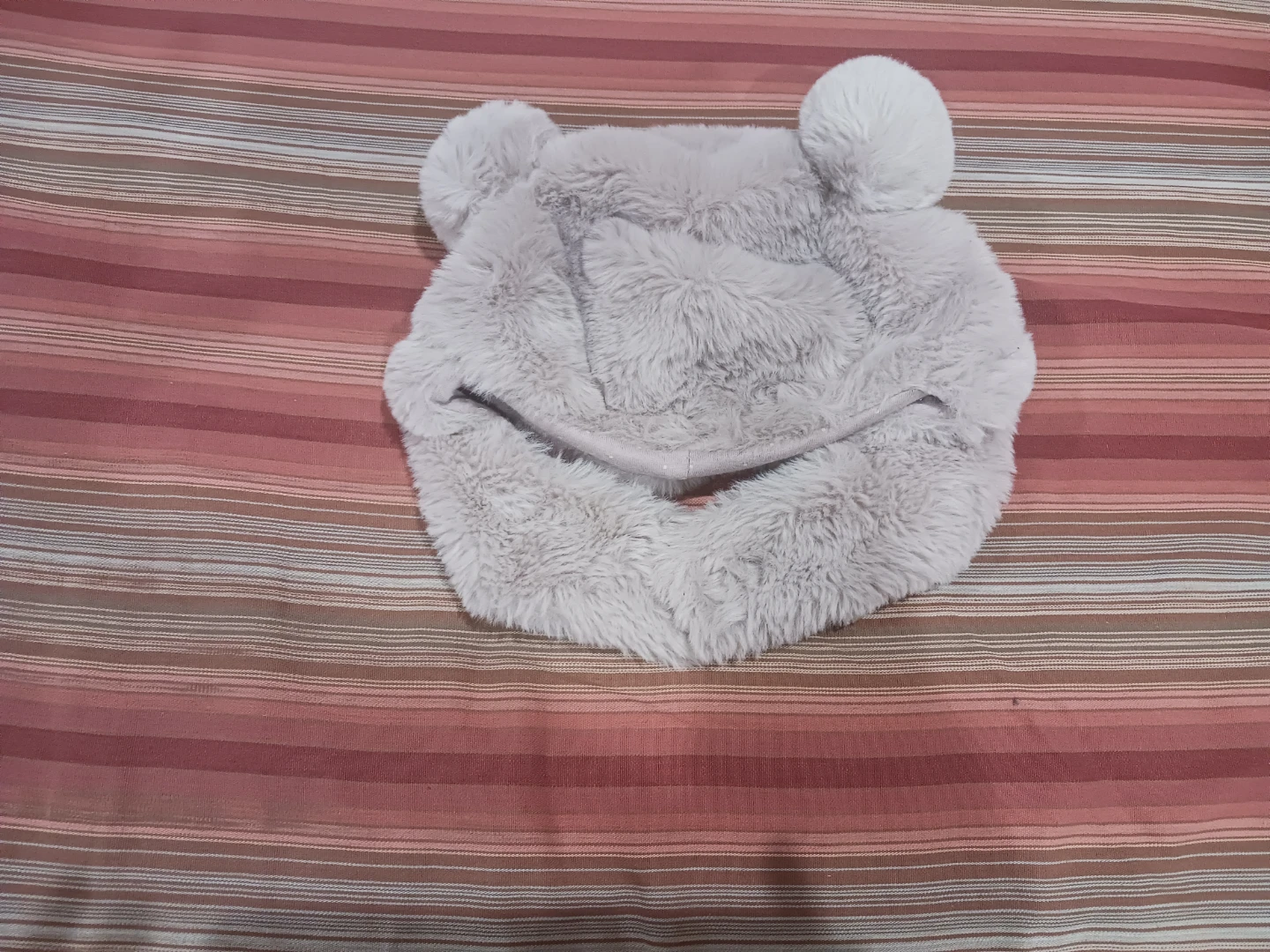 Zara Gray Faux Fur Hat with Ears