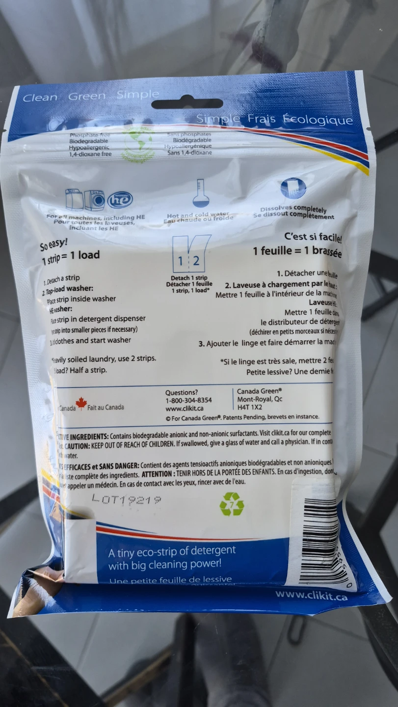 New biodegradable, hypoallergenic, phosphate free laundry strips - photo 2
