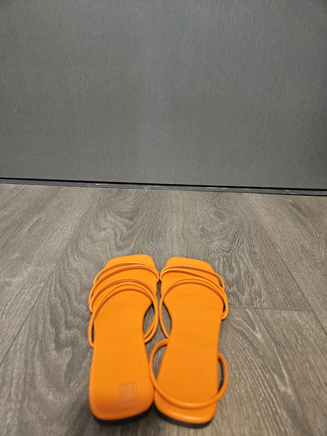 Orange Strappy Flat Sandals - photo 2