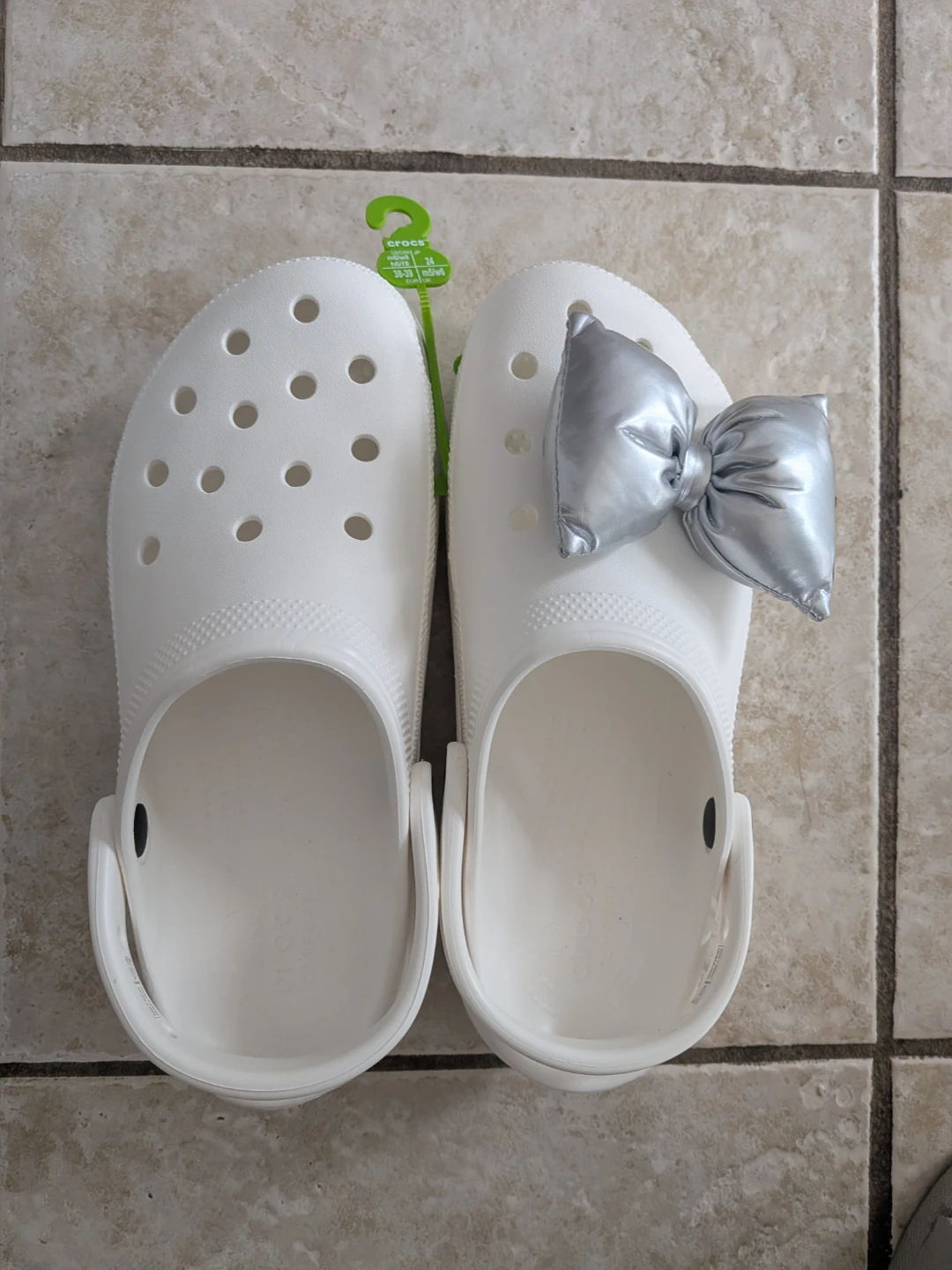 Crocs Classic Platform Clog W White Women's Size 8