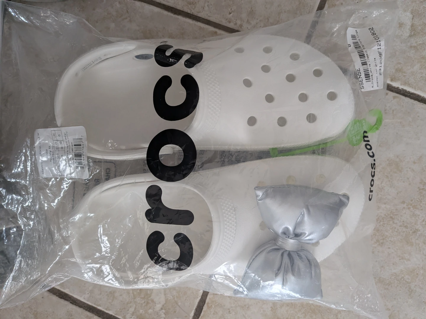 Crocs Classic Platform Clog W White Women's Size 8 - photo 3