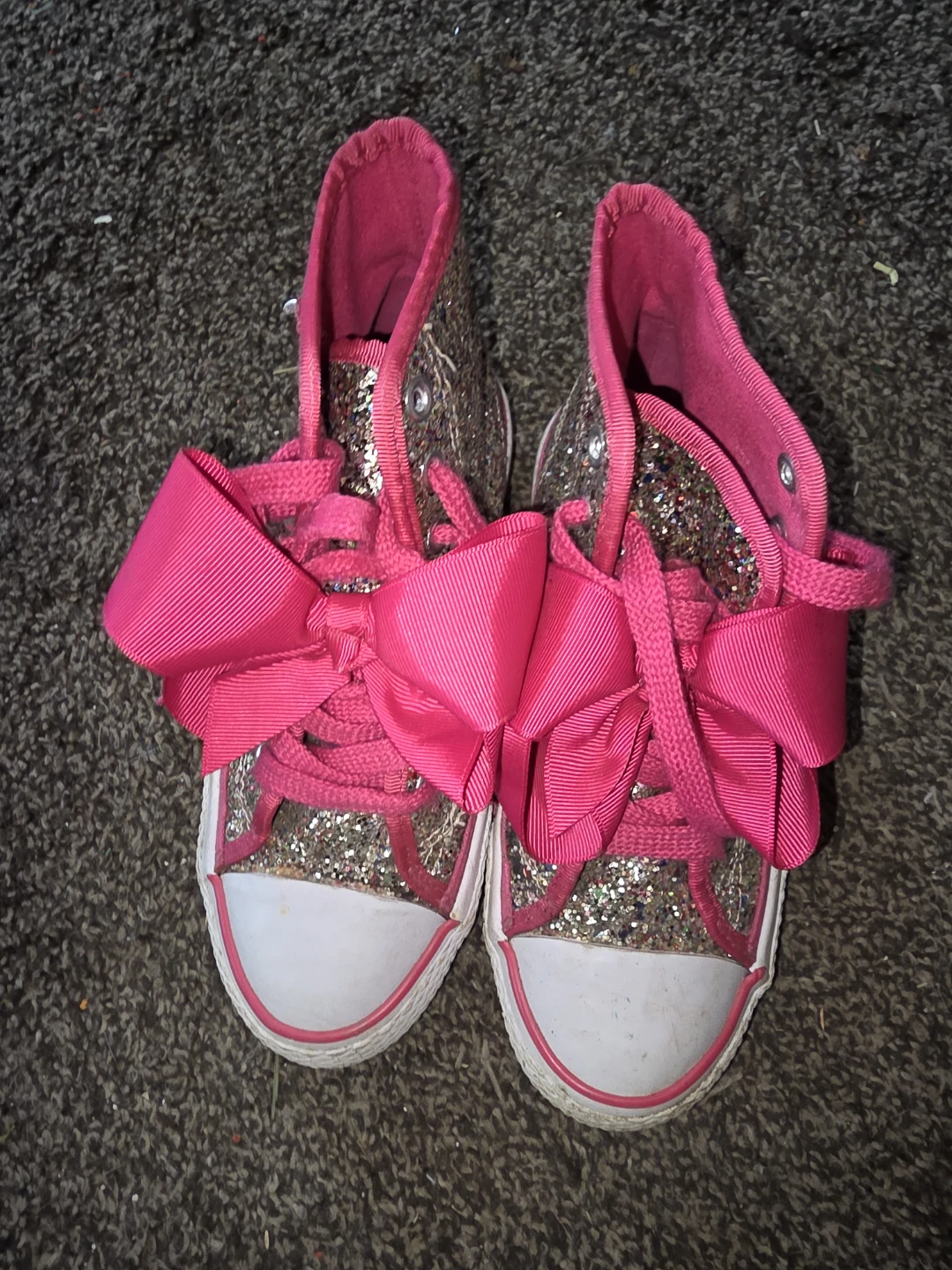 JoJo Siwa Glitter Bow High Top Sneakers