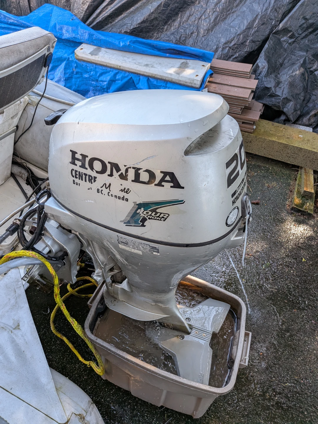 Honda 20 HP Outboard Motor - photo 3