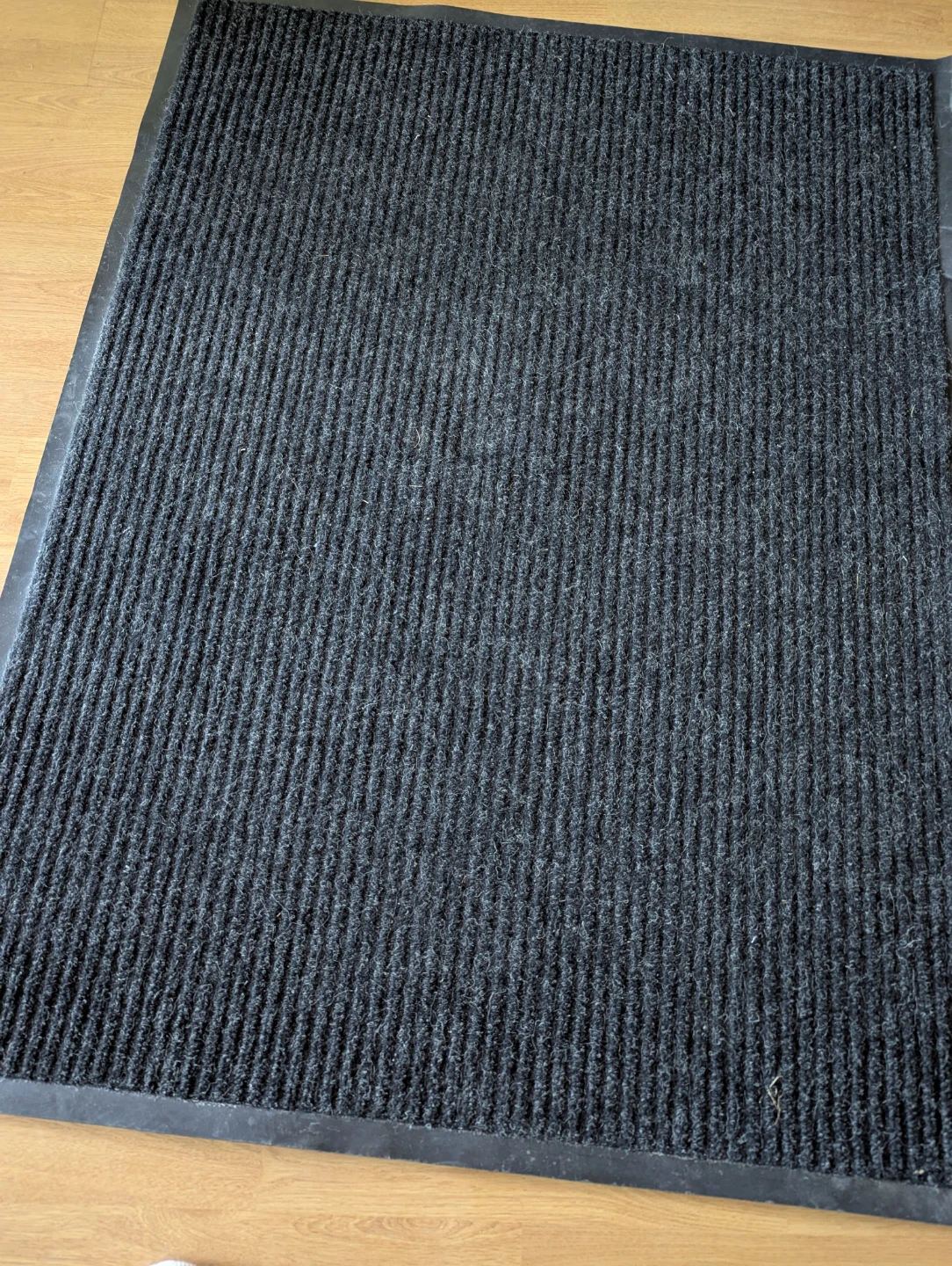 Dark Grey Ribbed Entrance Mat