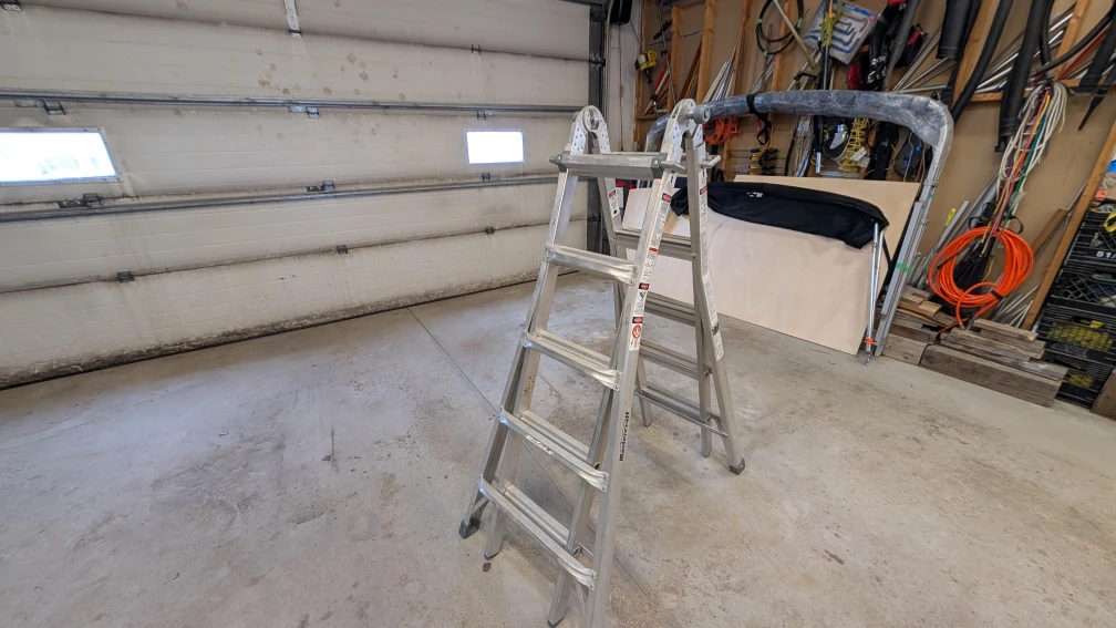 2 Mastercraft 300lb Aluminum Multi-Position Ladders