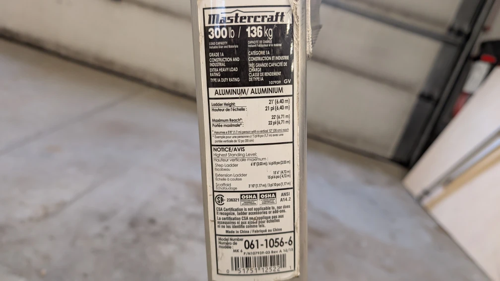 2 Mastercraft 300lb Aluminum Multi-Position Ladders - photo 2
