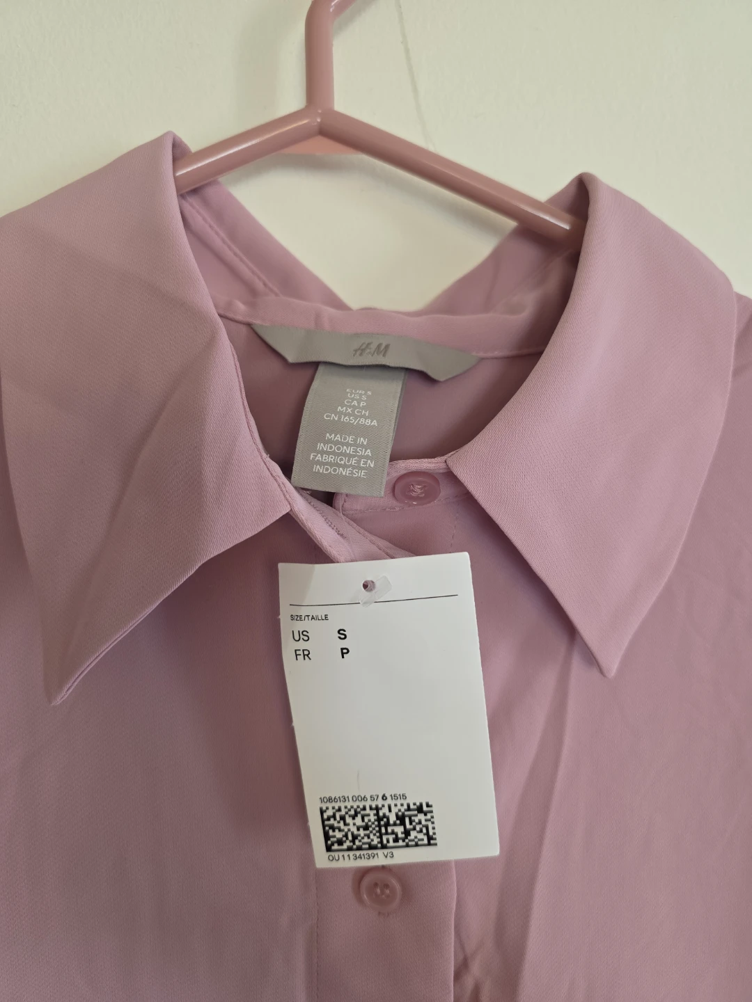 New tagged H&M Button-Up Shirt - Pink - photo 3
