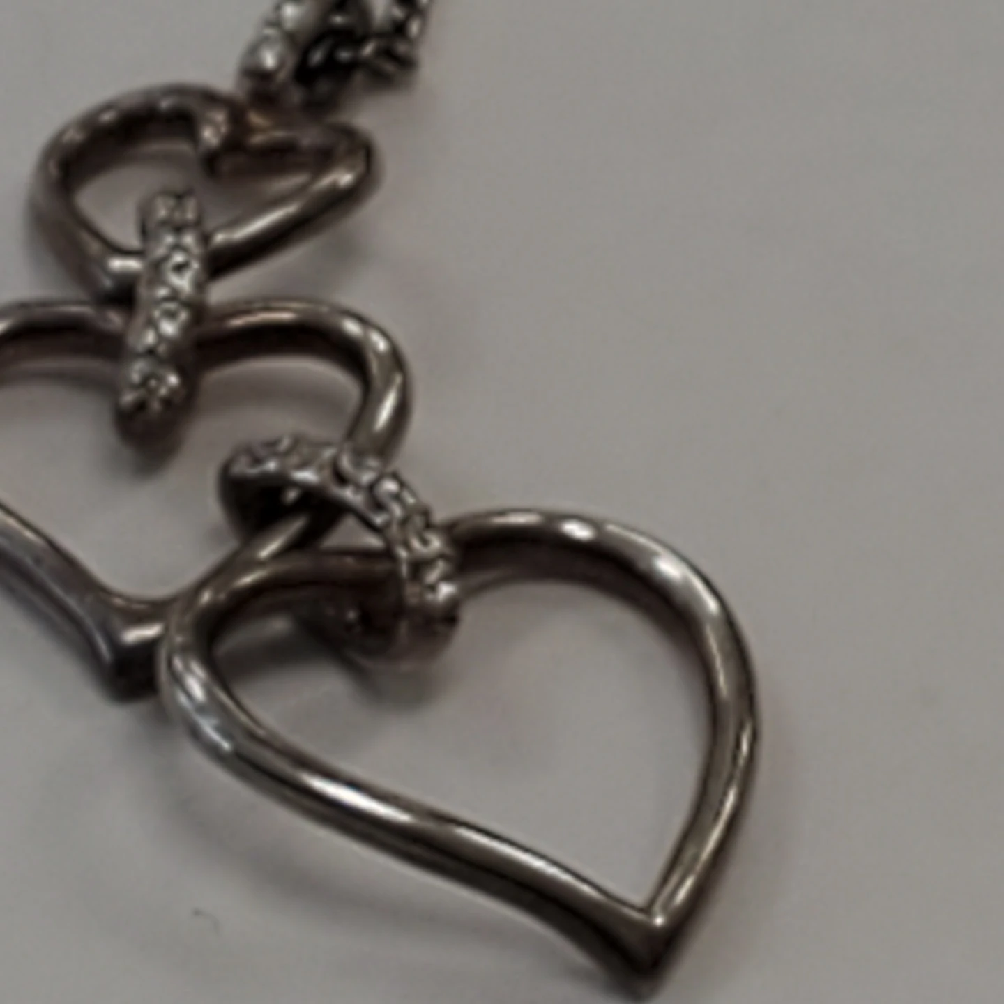 Sterling Silver "925" Heart Pendant Necklace