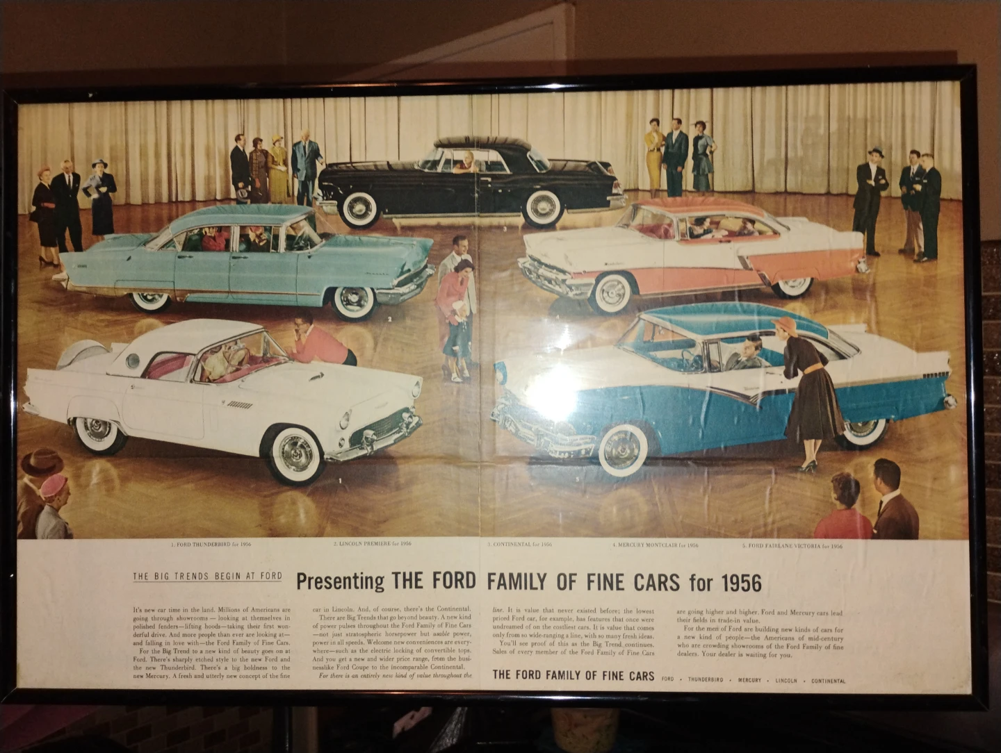1956 Ford Family of Fine Cars Vintage Advertisement - photo 2