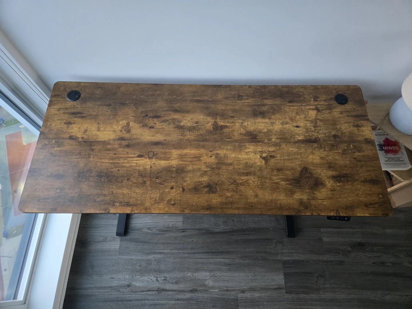Fezibo® Electric Standing Desk - Rustic Brown - 55 x 24