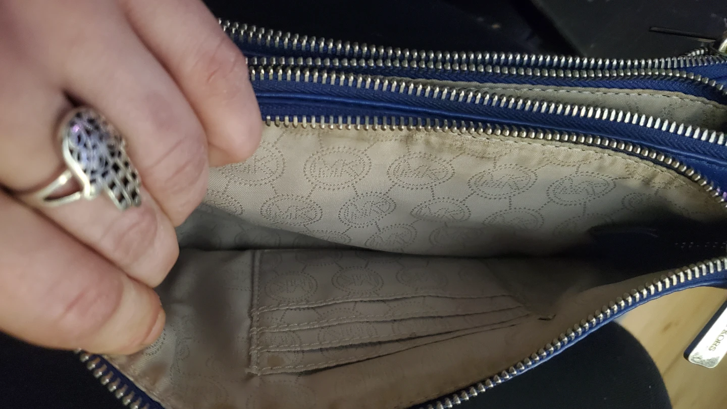 Michael Kors Blue Leather Crossbody Bag - photo 3