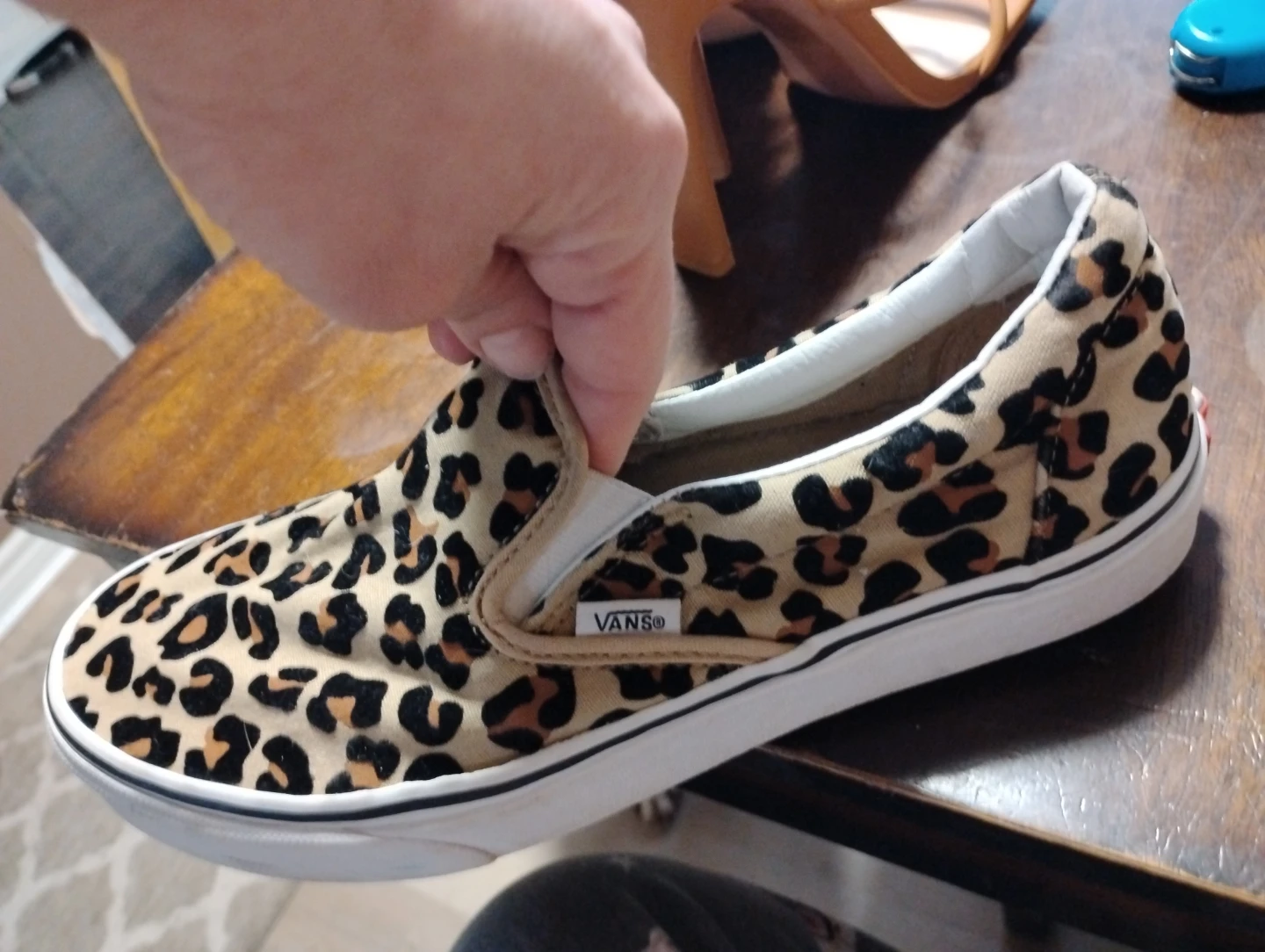 Vans Slip-On Leopard Print Shoes